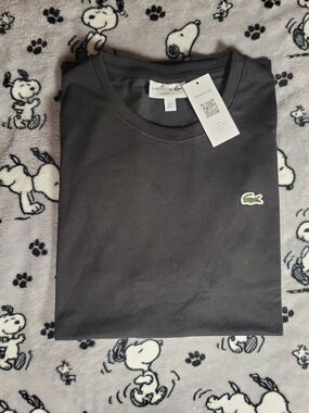 Lacoste Classic Fit Black T-Shirt Men's Size Large